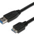 Kábel USB PREMIUMCORD 3.0 A - Micro B 2m, prepojenie (M/M)