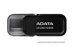 A-DATA ADATA Flash Disk 32GB USB 2.0 Dash Drive UV240, Black