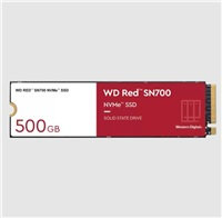 WESTERN DIGITAL WD RED NVMe SSD 500GB PCIe SN700, Geb3 8GB/s, (R:3430/W:2600 MB/s) TBW 1000