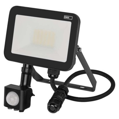 EMOS LIGHTING LED reflektor INOVO s pohybovým čidlom, 20W neutrálna biela
