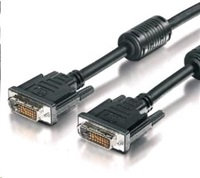 PremiumCord DVI-D prepojovací kábel, dual-link, DVI (24 +1), MM, 5m