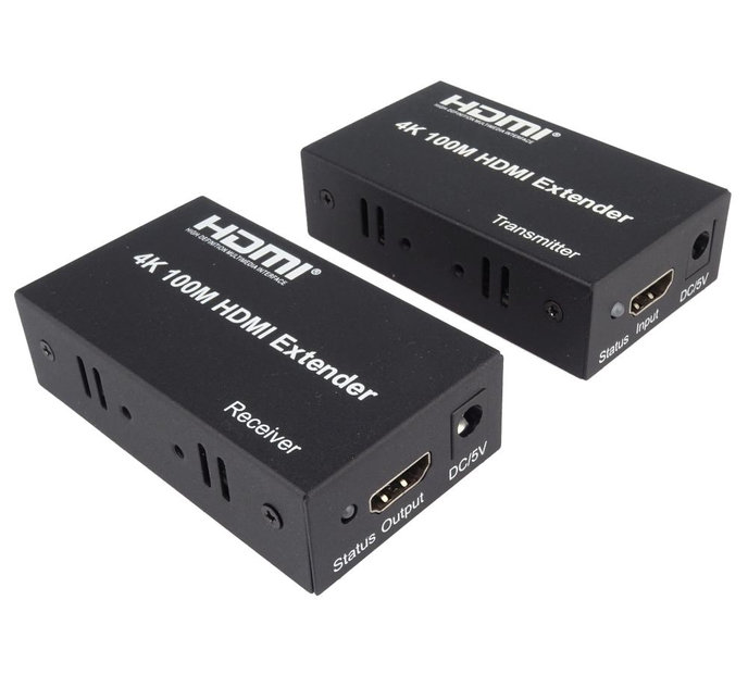 Rozširovač HDMI PremiumCord 4K na 100 m pomocou jedného kábla Cat5e/Cat6