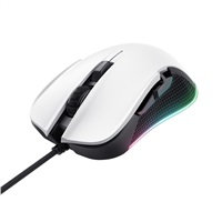 Optická myš TRUST herní myš GXT 922W YBAR Eco Gaming Mouse, optická, USB, bílá