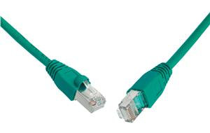 SOLARIX patch kábel CAT6 SFTP PVC 0,5m zelený