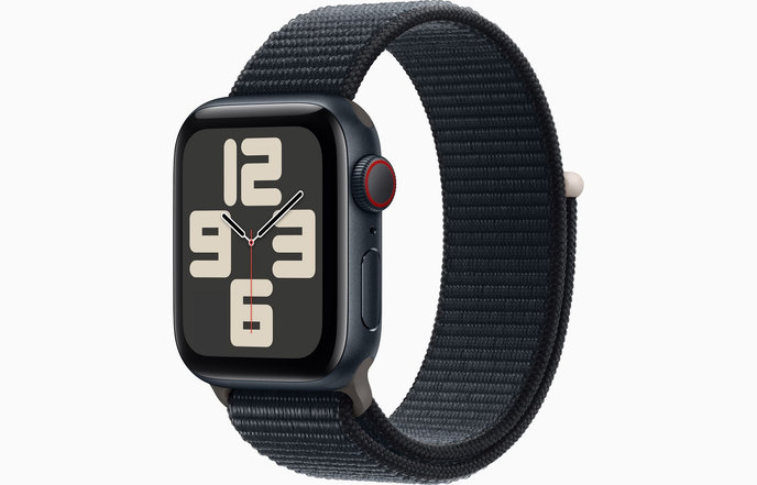 APPLE Watch SE GPS + Cellular 44mm Midnight Aluminium Case with Midnight Sport Loop