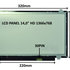 SIL LCD PANEL 14,0" HD 1366x768 30PIN MATNÝ / ÚCHYTY NAHOŘE A DOLE