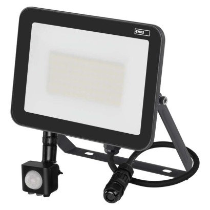 EMOS LIGHTING LED reflektor INOVO s pohybovým čidlom, 50W neutrálna biela