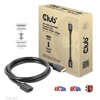 CLUB 3D Club3D prodlužovací Ultra rychlý HDMI kabel, 4K120Hz, 8K60Hz, 48Gbps, M/F, 1m, 30 AWG