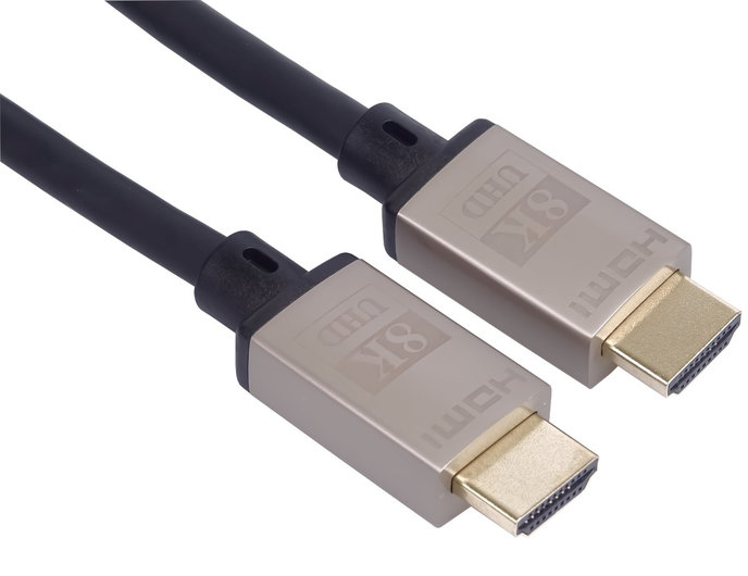 Kábel HDMI PREMIUMCORD 2.1 vysokorýchlostný + ethernetový kábel 8K@60Hz, 4K@120Hz, pozlátené konektory, 3 m