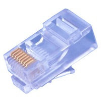 OEM Konektor UTP RJ45 (8p8c), Cat5E, 30µm, licna(lanko) - 100 ks