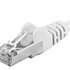 PREMIUMCORD Patch kábel CAT6a S-FTP, RJ45-RJ45, AWG 26/7 0,25m biely