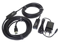PremiumCord USB 3.0 opakovač a predlžovací kábel A/M-A/F 10 m