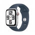 APPLE Watch SE GPS + Cellular 44mm Silver Aluminium Case with Storm Blue Sport Band - S/M