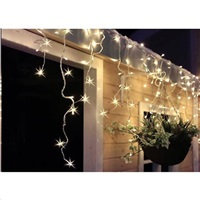 Solight LED vianočný záves, cencúle, 3m x 0,7m