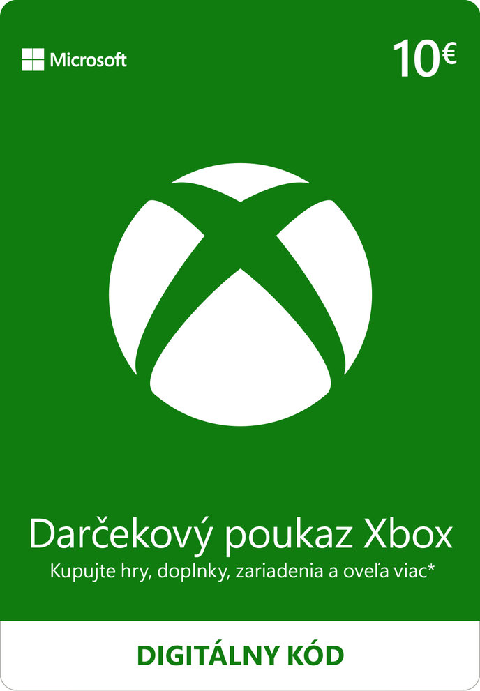 MICROSOFT ESD XBOX - Dárková karta Xbox 10 EUR