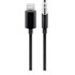 PREMIUMCORD Redukčný audio kábel Apple Lightning na 3.5 mm stereo jack, 1 m, čierny