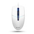 Optická myš A4tech N-530S, podsvícená kancelářská myš, 1200 DPI, USB, bílá