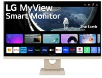 Monitor LG MT IPS LED 27" 27SR50F - IPS panel, SMART, 1920x1080, 2xHDMI, 2x USB, repro, webOS, bezova barva