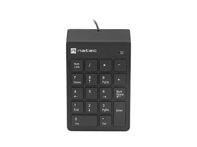 Klávesnica Numerická klávesnice Natec GOBY 2, USB, černá