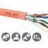 Instalacní kabel Solarix CAT6A STP LSOH B2ca-s1,d1,a1 500m/cívka SXKD-6A-STP-LSOH-B2ca