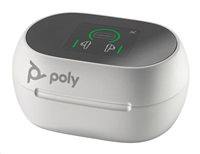 HP Poly Voyager Free 60+ bluetooth headset, BT700 USB-C adaptér, dotykové nabíjecí pouzdro, bílá
