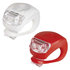 EMOS LED predné + zadné sviet. na bicykel P3921 na 2×CR2032, 10 lm
