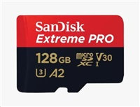 SanDisk Extreme PRO/micro SDXC/128GB/UHS-I U3 / Class 10/+ Adaptér