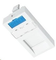 Solarix Modul francúzsky štýl 22,5 x 45 mm pre 1 kľúčový kameň rovný biely SXF-M-1-22,5-WH-P