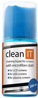 CLEAN IT Roztok na čistenie obrazovky 200 ml s utierkou v uzávere