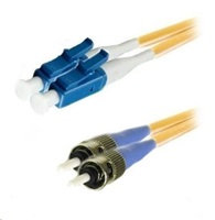 OEM Duplexní patch kabel SM 9/125, OS2, LC-ST, LS0H, 1m