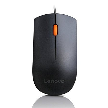 Optická myš Lenovo 300/Kancelárska/Optická/1 600 DPI/Drôtová USB/Čierna