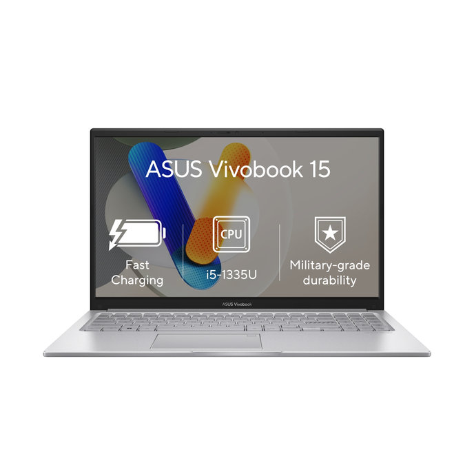 Notebook ASUS Vivobook 15/X1504VA/i5-1335U/15,6"/FHD/16GB/512GB SSD/Iris Xe/W11H/Silver/2R