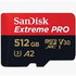 SanDisk Extreme PRO/micro SDXC/512GB/200MBps/UHS-I U3 / Class 10/+ Adaptér