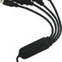 PremiumCord USB 2.0 HUB 4-portový, čierny kábel