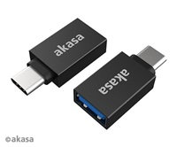 Adaptér AKASA USB3.1 Gen2 Type-A na Type-C (F/M), 2 ks v balení