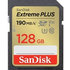 SanDisk Extreme PLUS/SDXC/128GB/190MBps/UHS-I U3 / Class 10