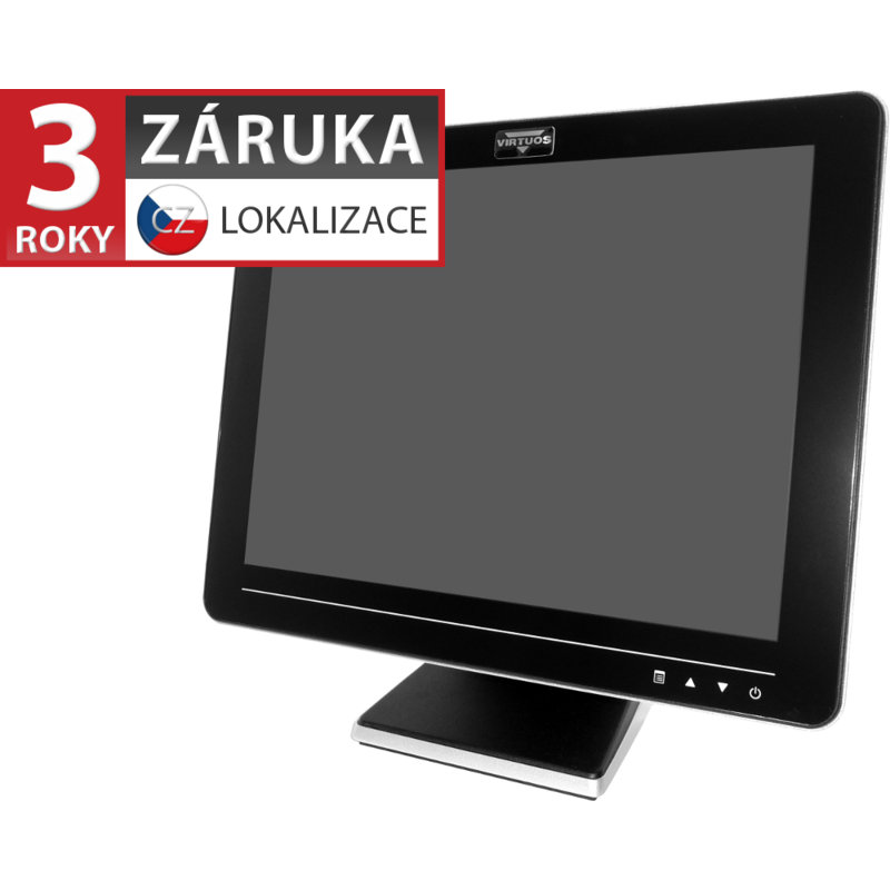 VIRTUOS 15'' LCD AerMonitor AM-1015, dotykový, kapacitný, USB