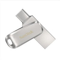 SanDisk Ultra Dual Drive Luxe/1TB/150MBps/USB 3.1/USB-A + USB-C/Stříbrná