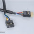 Interný predlžovací kábel portu USB AKASA, 40 cm
