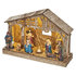 EMOS LED vianočný betlehem drevený, 19 cm, 3x AA, vnútorný, teplá biela, časovač