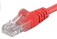 PremiumCord Patch kábel UTP RJ45-RJ45 CAT6 1m červený
