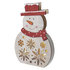 EMOS LED vianočný snehuliak drevený, 30 cm, 2x AAA, vnútorný, teplá biela, časovač