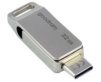 GOODRAM Flash disk 32 GB ODA3, USB 3.2, strieborná