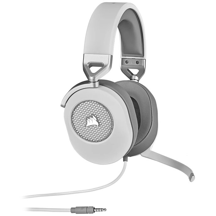 Bluetooth slúchadlá CORSAIR HS65 SURROUND/7.1/Jack/Drát/šedé-biele