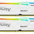 KINGSTON DIMM DDR5 32GB (Kit of 2) 6000MT/s CL30 Non-ECC FURY Beast RGB EXPO, Bílá