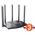 Tenda TX12 Pro AX3000 WiFi6 Router, 1x GWAN, 3x GLAN, IPv6, 5x 6dBi, WPA3, Mesh, CZ app