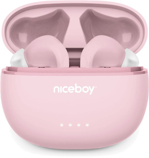 Bluetooth slúchadlá Niceboy HIVE Pins ANC 3 Sakura Pink