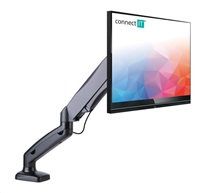 CONNECT IT Stolný držiak SingleArm pre 1 monitor, 30 rokov záruka, ČIERNY