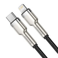 Baseus Cafule Series USB-C na Lightning PD 20W nabíjací/dátový kábel 0.25 m, čierna