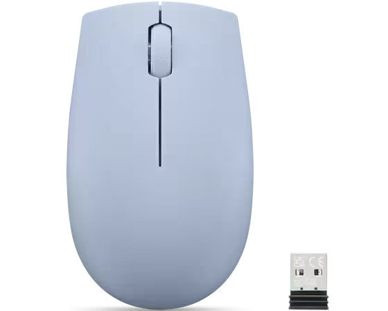 Bluetooth optická myš Lenovo 300/Cestová/Optická/1 000 DPI/Bezdrôtová USB/Frost Blue